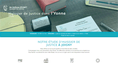 Desktop Screenshot of huissier-jolimet-89.com