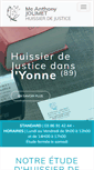 Mobile Screenshot of huissier-jolimet-89.com